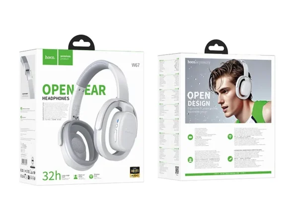 Hoco W67 Rhyme open BT headphones gray