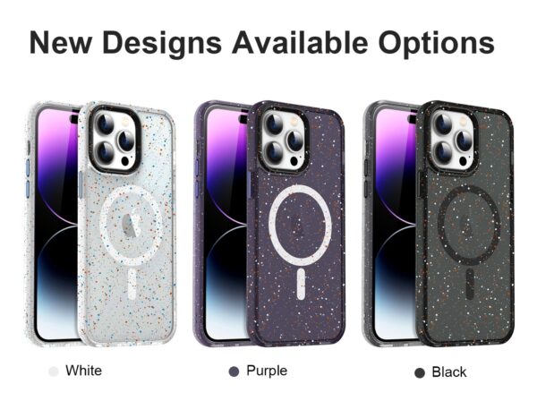 2000947165365-2 Snowflake Magnetic Case IP 14 - Black