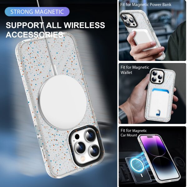 2000947165365-4 Snowflake Magnetic Case IP 14 - Black