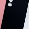 Silicone Case With Microfiber A55 Black