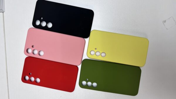 Silicone Case With Microfiber A55 Black