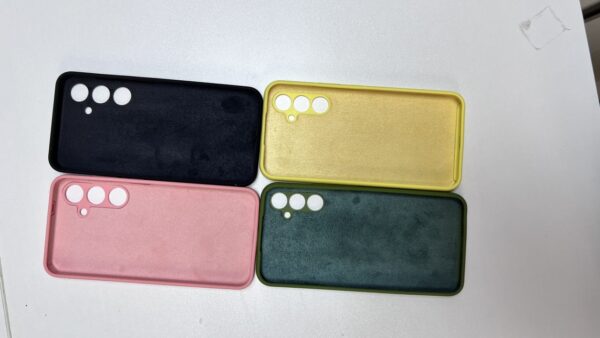 Silicone Case With Microfiber A55 Black
