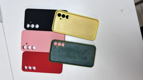 Silicone Case With Microfiber A55 Black