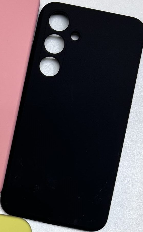 Silicone Case With Microfiber A55 Black