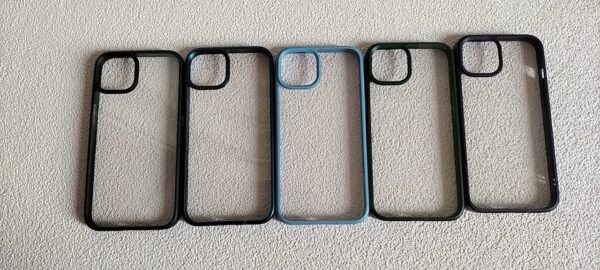 Transparent Acrylic case ip 13 pro Black
