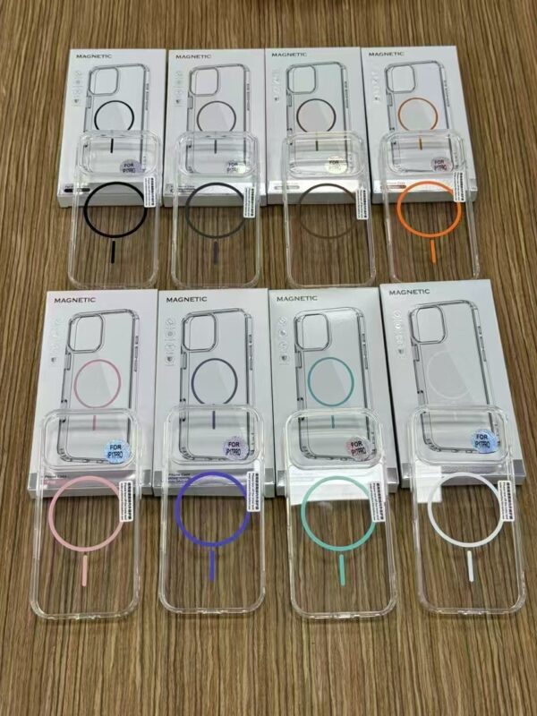 Сlear acrylic magsafe case IP 17 AIR WHITE