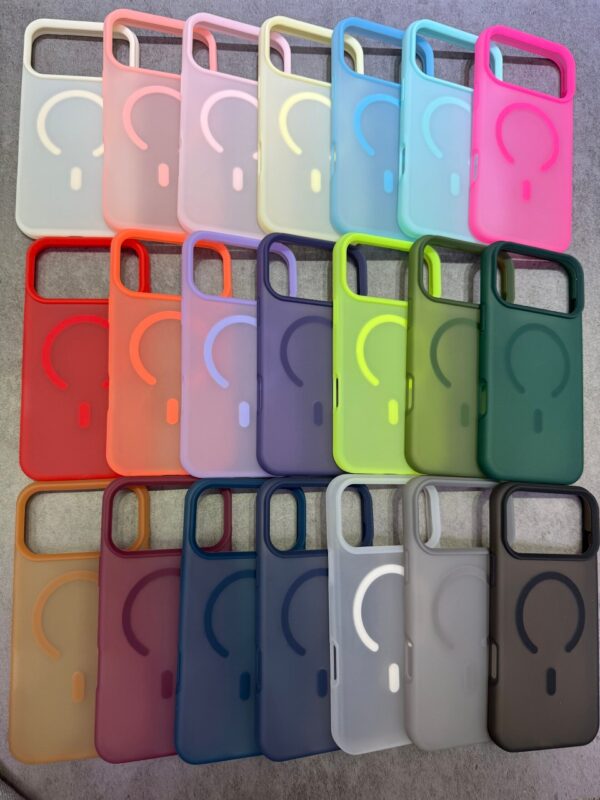 Colorful liquid silicone case iPhone 17 Pro Max WHITE