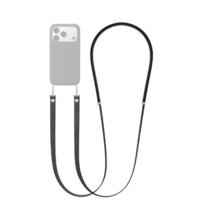 Lanyard crossbody adjustable neck hanging magnetic cloth rope Black