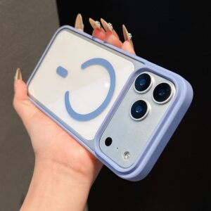 Acrylic Case with Magsafe (big hole) IP 17 PM Dark purple