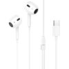 Hoco M101 Max Crystal grace Type-C wire-controled digital earphones with microphone white