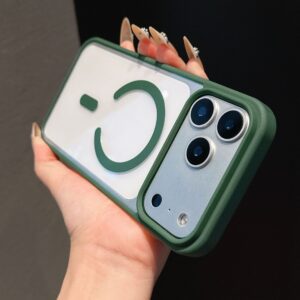 Acrylic Case with Magsafe (big hole) IP 17 PM Green
