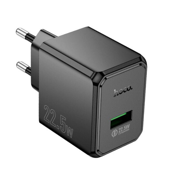 Hoco CS17A Wish single port 22.5W multi-protocol charger(EU) black