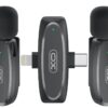6920680807178 XO MKF10 Type-C+Lightning 2-in-1 Low Latency Wireless Microphone black