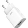 XO L99 EU 2.4A USB charger with TYPE-C cable White