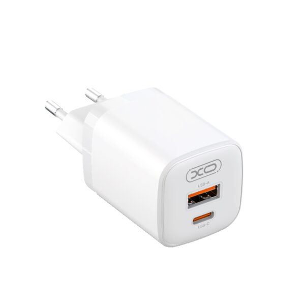XO L96(EU) Quick Charger (PD30W / USB QC18W) White