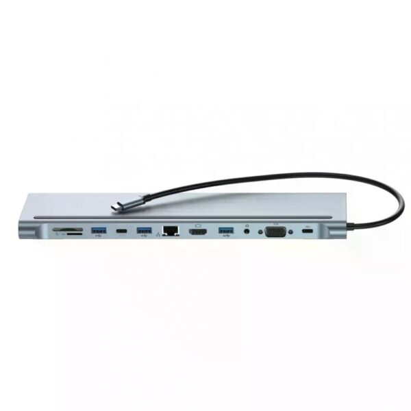 XO HUB010 12 in 1 Multifunctional Docking Station Tranish