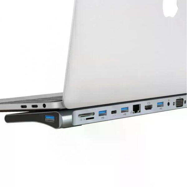 XO HUB010 12 in 1 Multifunctional Docking Station Tranish