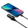 XO CC48 Smart Dual USB Metal Universal Car Charger Black