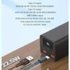XO PB97 PD65W power bank for Laptop 20000mAh Black