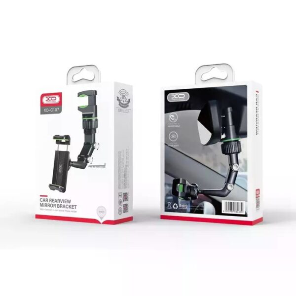 XO C107 rear-view car holder  Black