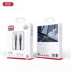 XO NB-Q223A Transparent Gold Plated Series Type-c to Lightning 27W Braided Data Cable Black