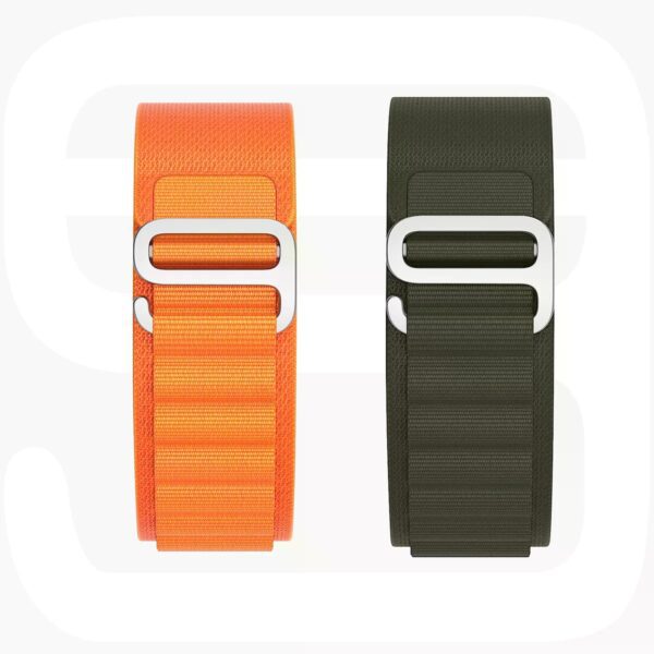 XO BT05A Alpine Woven Nylon Watch Band Watch 38/40/41mm Universal Watch Band orange