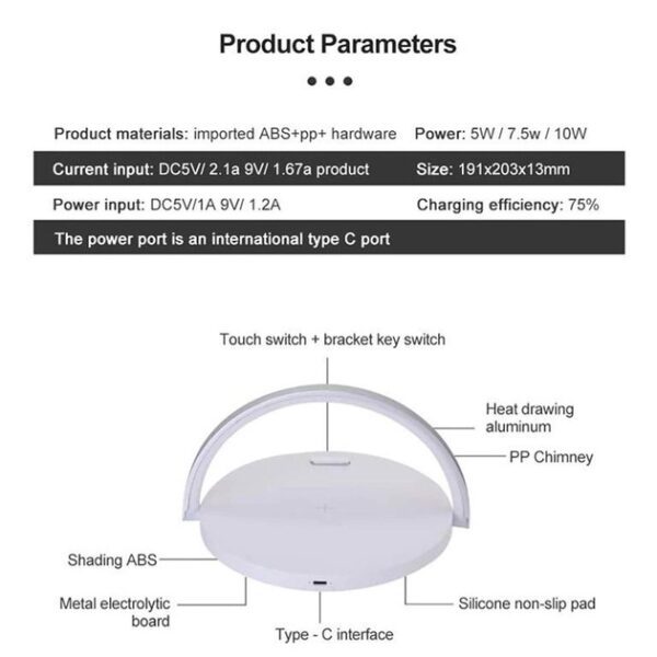 6920680832743-4 XO WX030 15W Wireless Charger + Night Light + Mobile Phone Holder 3 in 1 White