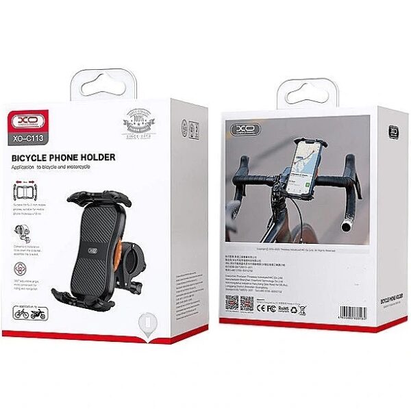 XO C113 Bicycle/Motorcycle Phone Holder Black