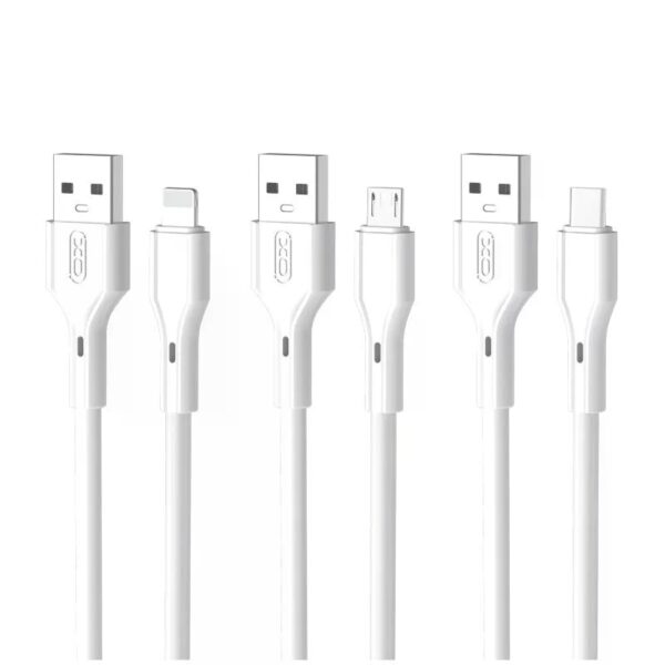 XO NB230 2.4A Rock Series TYPE-C Data Cable White