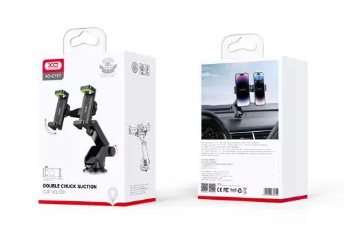 6920680835324-4 XO C117 Double chuck Suction cup live stand Black
