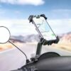 XO C118 motorcycle 360° rotation mobile phone holder Black