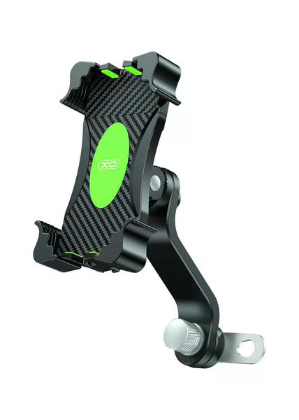 XO C118 motorcycle 360° rotation mobile phone holder Black