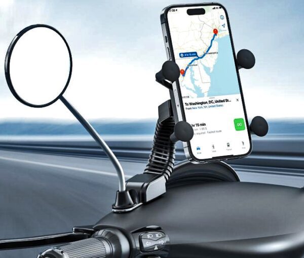 XO C119 motorcycle mobile phone holder Black