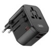 6920680835867 XO WL13 20W Universal Travel Charging 2USB+1USB-C Black