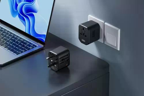 6920680835867-2 XO WL13 20W Universal Travel Charging 2USB+1USB-C Black