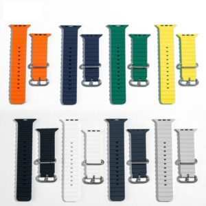 XO BT02A Marine Silicone Band Watch 38/40/41mm Universal Watch Band Pearl white