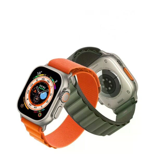 XO BT05B Alpine Woven Nylon Band Watch 42/44/45/49mm Universal Watch Band orange