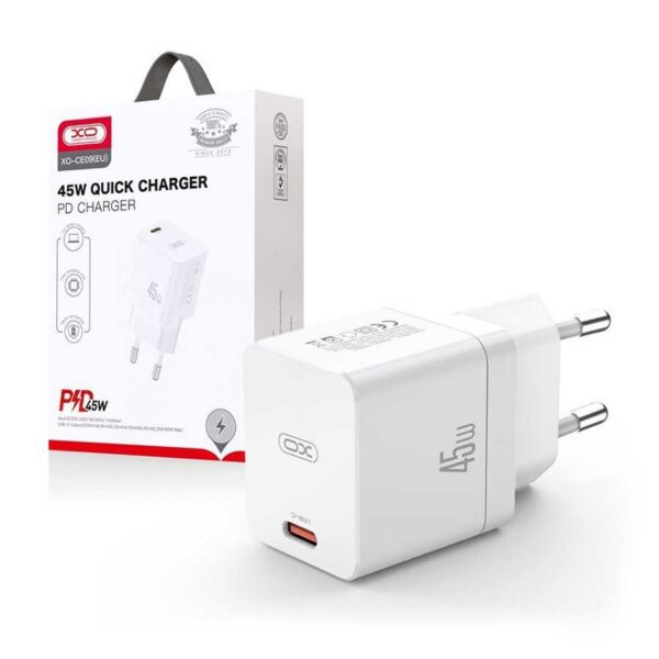 XO CE09(EU) USB-C PD 45W charger White
