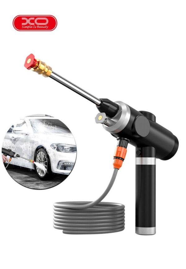 6920680843282 XO CZ013 Dual Use Car Wash Water Gun European Standard (6000mah) Black
