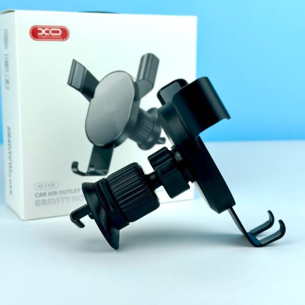 XO C126 Mirror face gravity air outlet latch bracket Sliver+Black
