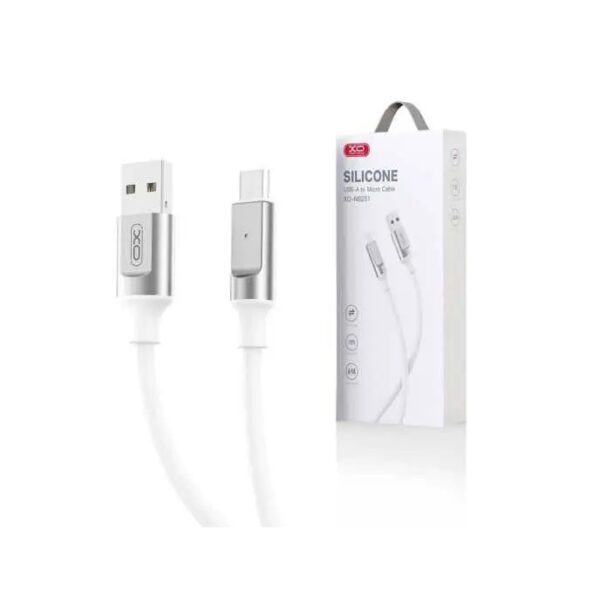 XO NB251 6A Liquid Silicone Rubber   Type-c Data Cable L=100cm Cable White