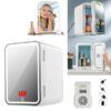 6920680846016 XO CZ015 Home and car dual use Thermoelectric containers with makeup mirror, 8-inch White(EU)