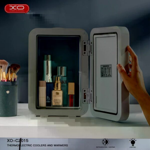 6920680846016-3 XO CZ015 Home and car dual use Thermoelectric containers with makeup mirror, 8-inch White(EU)