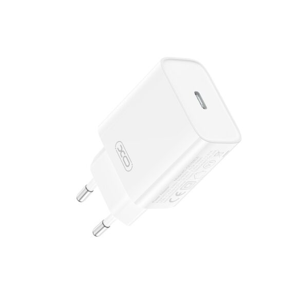 XO CE15 (EU) PD20W USB-C fast charging charger (Materials are CE certified) White