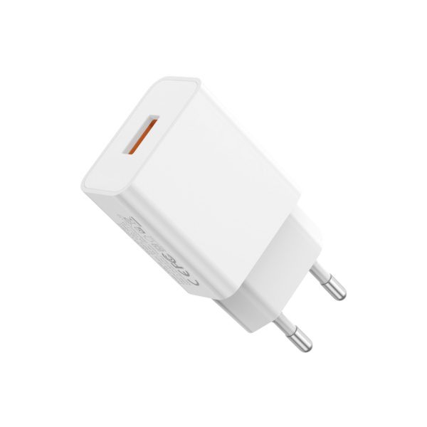 XO L127 EU USB-A QC18W Fast Charger white