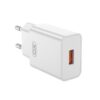 XO L127 EU USB-A QC18W Fast Charger white