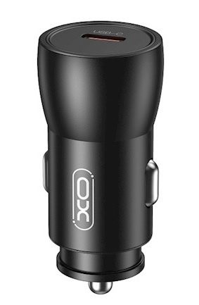 6920680848577-4 XO CC57 Smart Metal Single C Port PD25W Car Charger Black