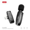 XO MKF08B Lightning One-Touch Low Latency Wireless Lavalier Microphone Black