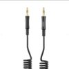 XO NB-R255C 3.5 TO 3.5 Spring Audio Cable Black