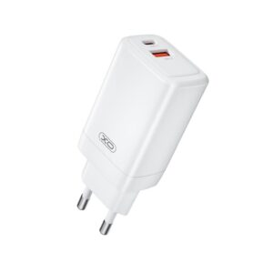 XO CE17(EU) 65W GaN Fast Charger (1USB-C 65W/1USB-A 22.5W) White
